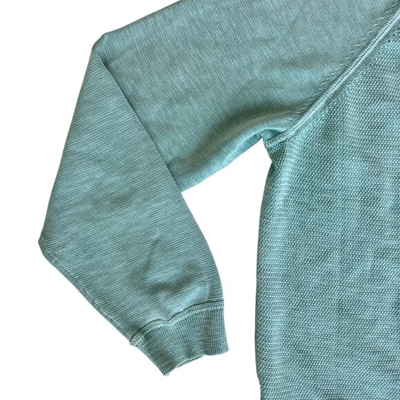 Tommy Bahama Y2K Sweater Mens Medium Green Cotton 90s Pullover Long Sleeve Retro - Picture 13 of 15